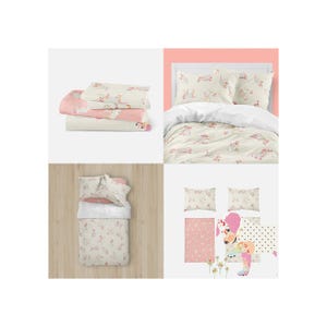 Toddler Girl Bedding Puppy Dog Print: Playful Puppy Design - Microfleece Comforter, Pillowcase & Fitted Sheet Set, Easy Care image 7