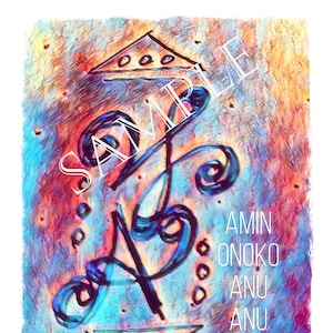 World Peace, Zibu Symbol, Laminated Card