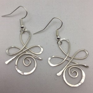 Optimum Health, Zibu Symbol, Sterling Silver Earrings