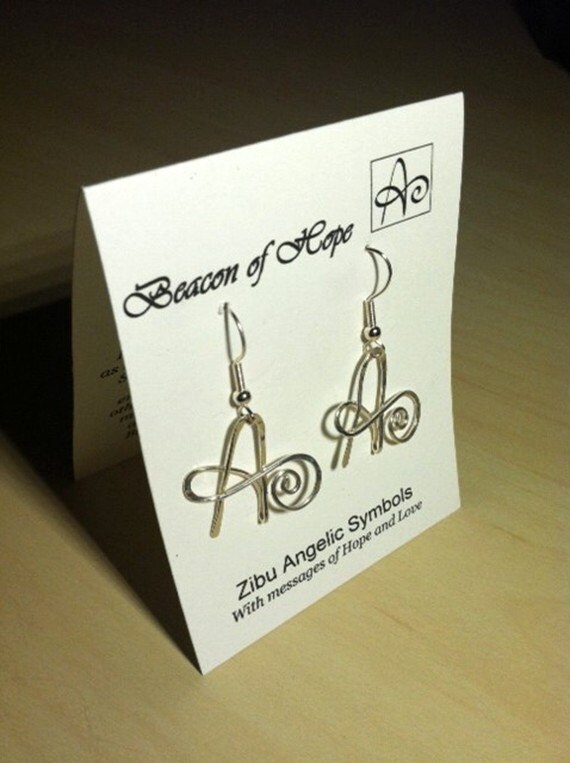 希望の光、ジブシンボル、スターリングシルバーイヤリング - Etsy 日本