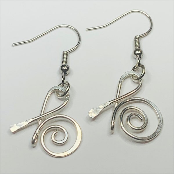Release, Zibu Symbol, Sterling Silver Earrings