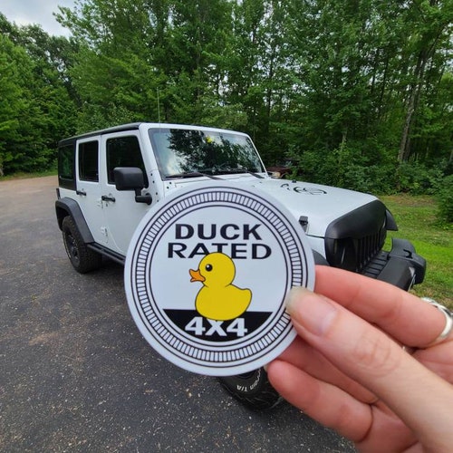 Duck Duck Jeep Sticker Etsy
