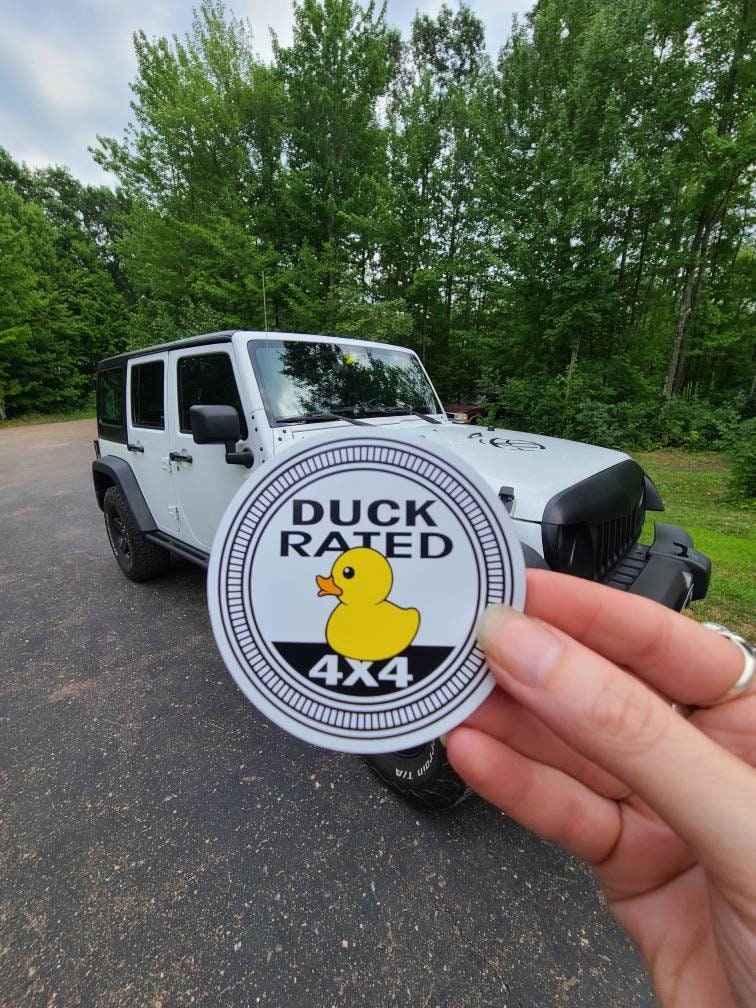 Jeep Rated Duck Badge or Sticker Waterproof Etsy UK