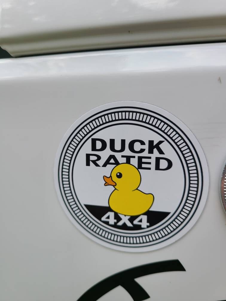 Jeep Rated Duck Badge or Sticker Waterproof Etsy UK