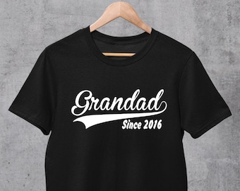 Grandad Since Personalized Shirt, New Grandad Gift, Grandpa Birthday Present, Fathers Day Shirt, Gifts for Grandad, Custom Dad Shirt,