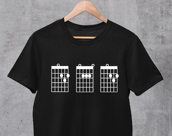 Dad Guitar Chords Shirt, Dad Guitar Tab Shirt, Dad TShirt, Guitarist Shirt, Gifts For Dad, Dad Gifts, Guitar Tab Shirt