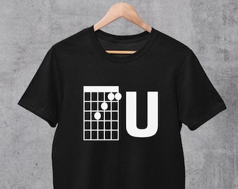 FU Guitar F Chord T-Shirt, F Guitar Tab Shirt, Fuck You Shirt, rude Guitar Shirt, offensive Guitar Chord Shirt, profanity Guitarist Gift