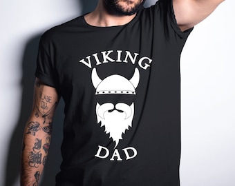 Viking Dad Shirt, Fathers Day Gift, Gift for Dads, Beard Dad, Scandi Dad, Norse Warrior, Daddy Viking, Viking Beard Tshirt, Danish Dad