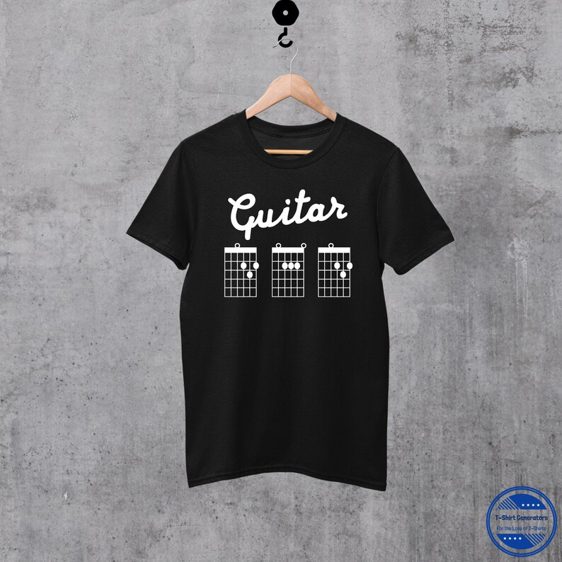 Guitar Dad T-Shirt, Dad Guitar Shirt, Guitar Chord Shirt, Guitarist Dad Gift, Father's Day Gift, Guitar Player Dad Shirt, Guitar Tab Shirt, image 1