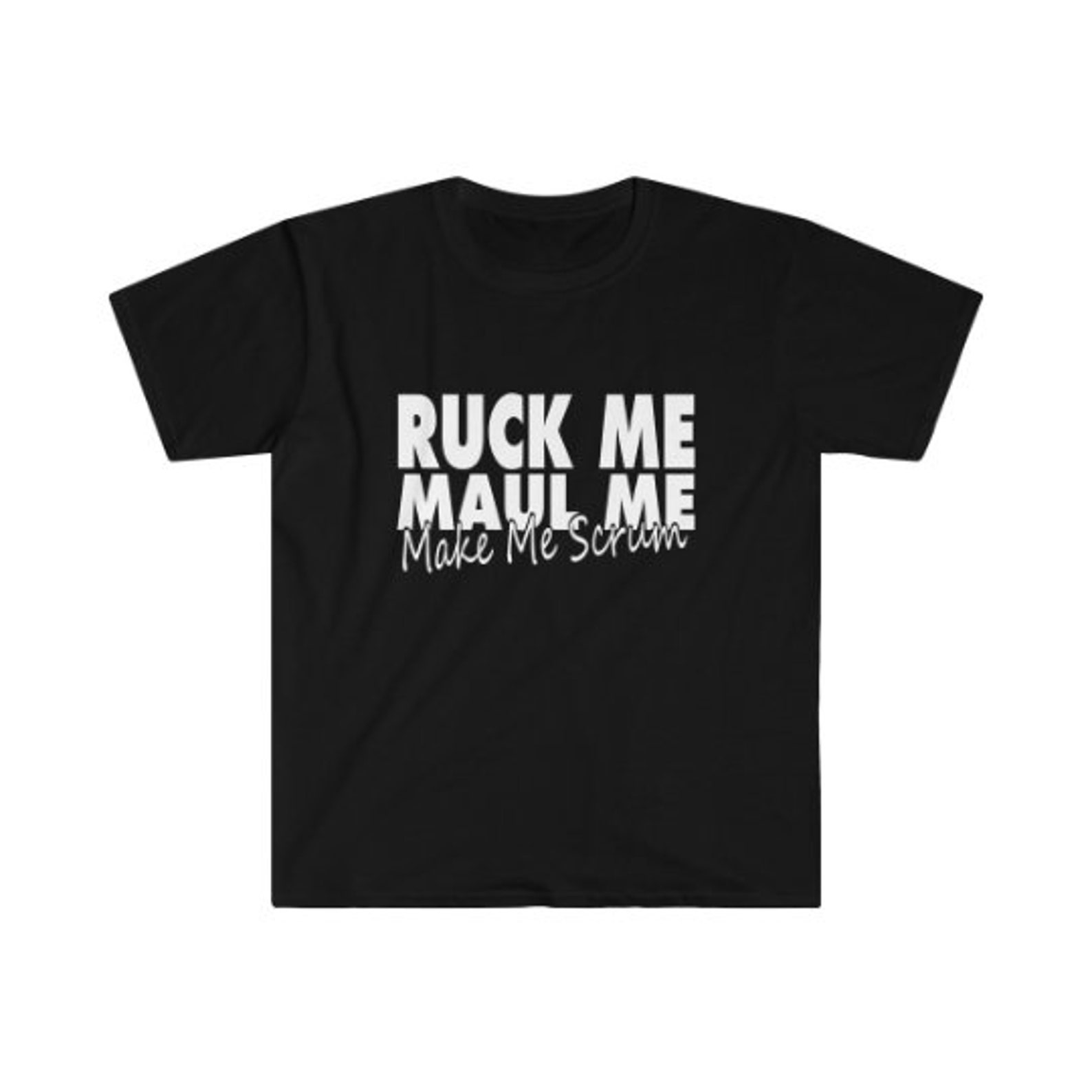 Ruck Me Til I Scrum Black Hip Flask - Funny Rugby Gifts For Men Women - Rude Anniversary Present - View #4