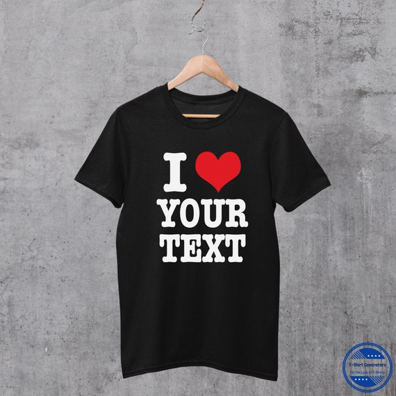 Vintage Heart Love T-shirt. Custom Design Love Shirt with the