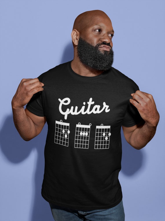 T-shirt homme Worlds Greatest Guitar papa musique guitariste acoustique électrique cadeau