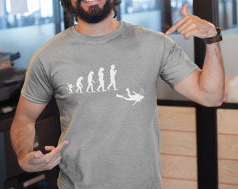 Evolution Scuba Diver T-Shirt, Scuba Shirt, Evolution Dive Shirt, Evolution Shirt, Gift For Divers, Scuba Gift