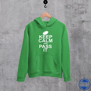 Keep Calm Rugby Hoodie, unisex hooded Rugby Sweatshirt, stylish Rugby Sweater, Rugby Gifts for Rugby Player, Rugby Coach, Rugby Supporter