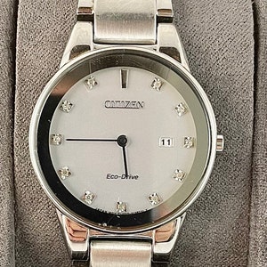 Women&#39;s Citizen Eco-Drive Stainless Steel Wrist Watch in Original Packaging- Powered by Light- No Battery