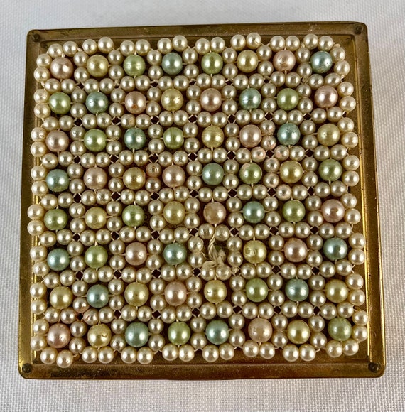 Vintage Ciner Goldtone Square Compact Embellished 