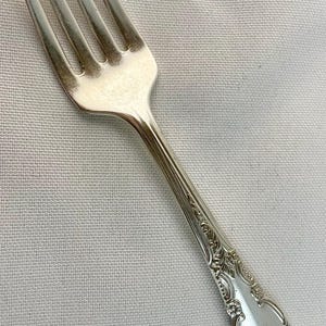 Oneida Ltd Silverplate Baby Fork in the Enchantment aka London Town Pattern Introduced in 1952