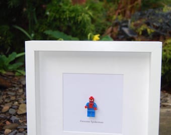 Gepersonaliseerde superheld minifiguur doos cadeau