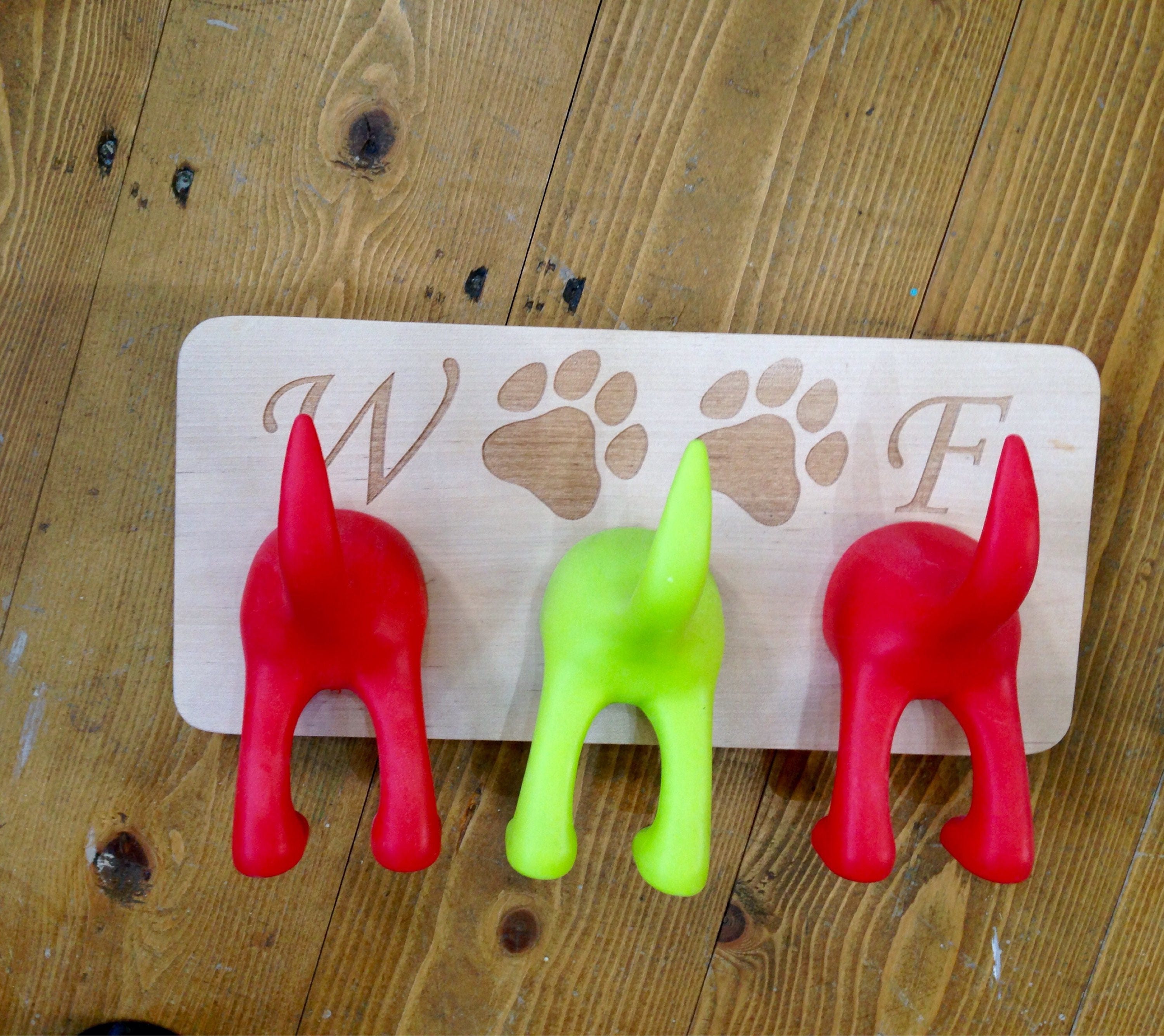 Dog Lead Holder Real Wood Laser Engraved Walkies Dog Leash / Etsy UK