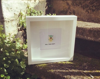 Personalized Yoda Best Framed Art, Star Wars Fan Gift