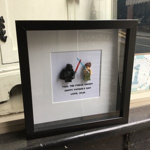 Dad Daddy Papa Birthday Gift Darth Vader Star Wars  Replica Wall Art Box Frame &quot;Luke I am Your Father&quot; Darth Vader figure Father&#39;s Day gift