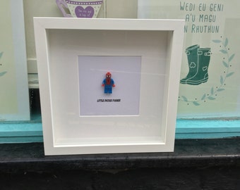 Personalized Superhero Frame, Kids Bedroom Decor, Spiderman, Iron Man