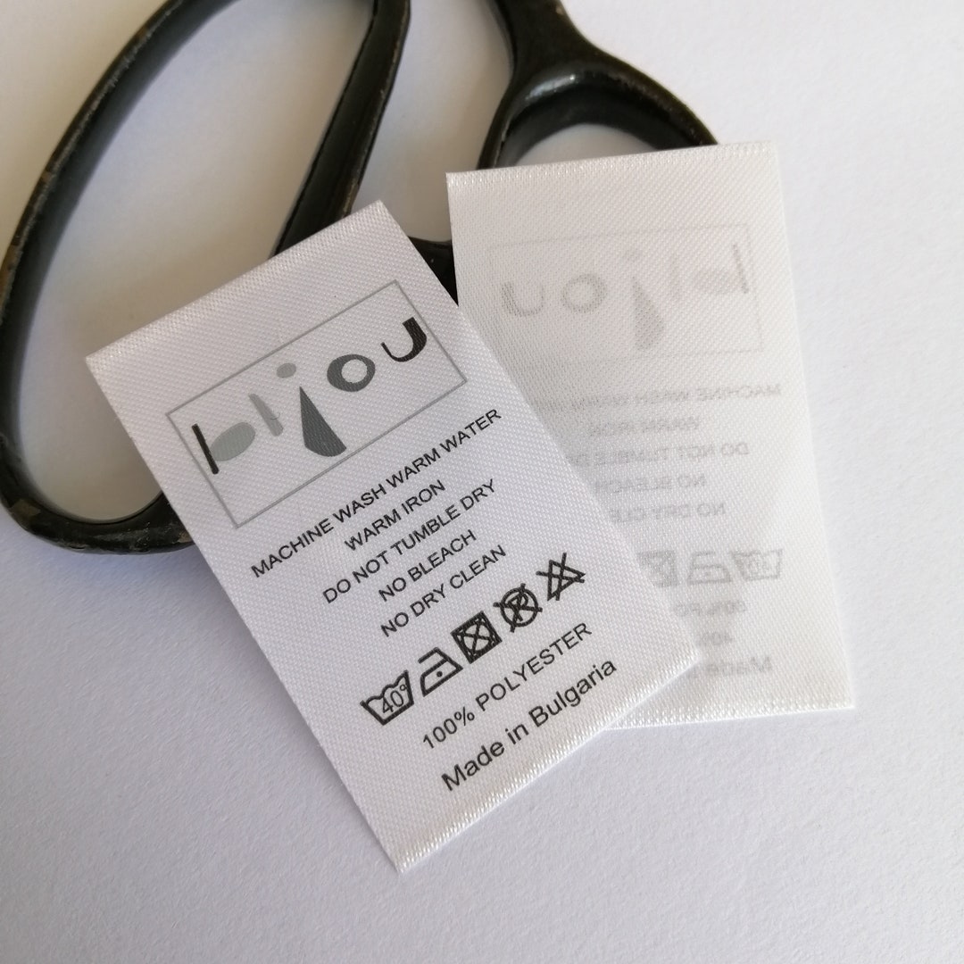 Custom Satin Labels Printed Your Content Skin Friendly - Etsy
