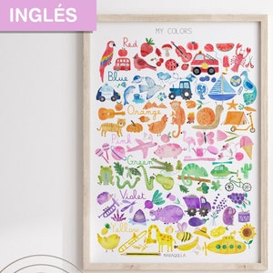 My Colors - Scheda a colori per bambini in INGLESE