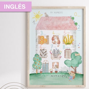 My Numbers – Zahlenblatt für Kinder auf ENGLISCH