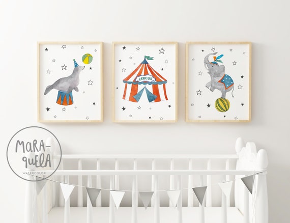 circus themed baby room