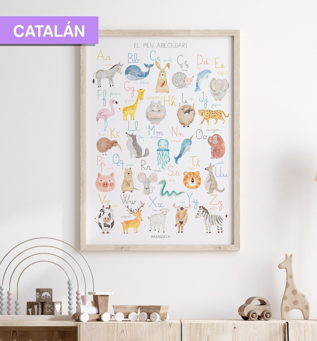 ABECEDARIO in CATALÁN. My Abecedari - Alphabet of Animals in CATALÀ ...