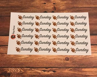 Football Sunday stickers