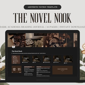 Diario di lettura delle nozioni, modello di nozione del mondo accademico oscuro, modello di diario di lettura digitale, modello di nozioni estetiche, mondo del mondo accademico oscuro, nozione