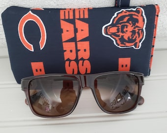 Chicago Bears Eyeglass Case, Sunglasses Sleeve, Soft Eyewear Holder, Bears Fan Gift
