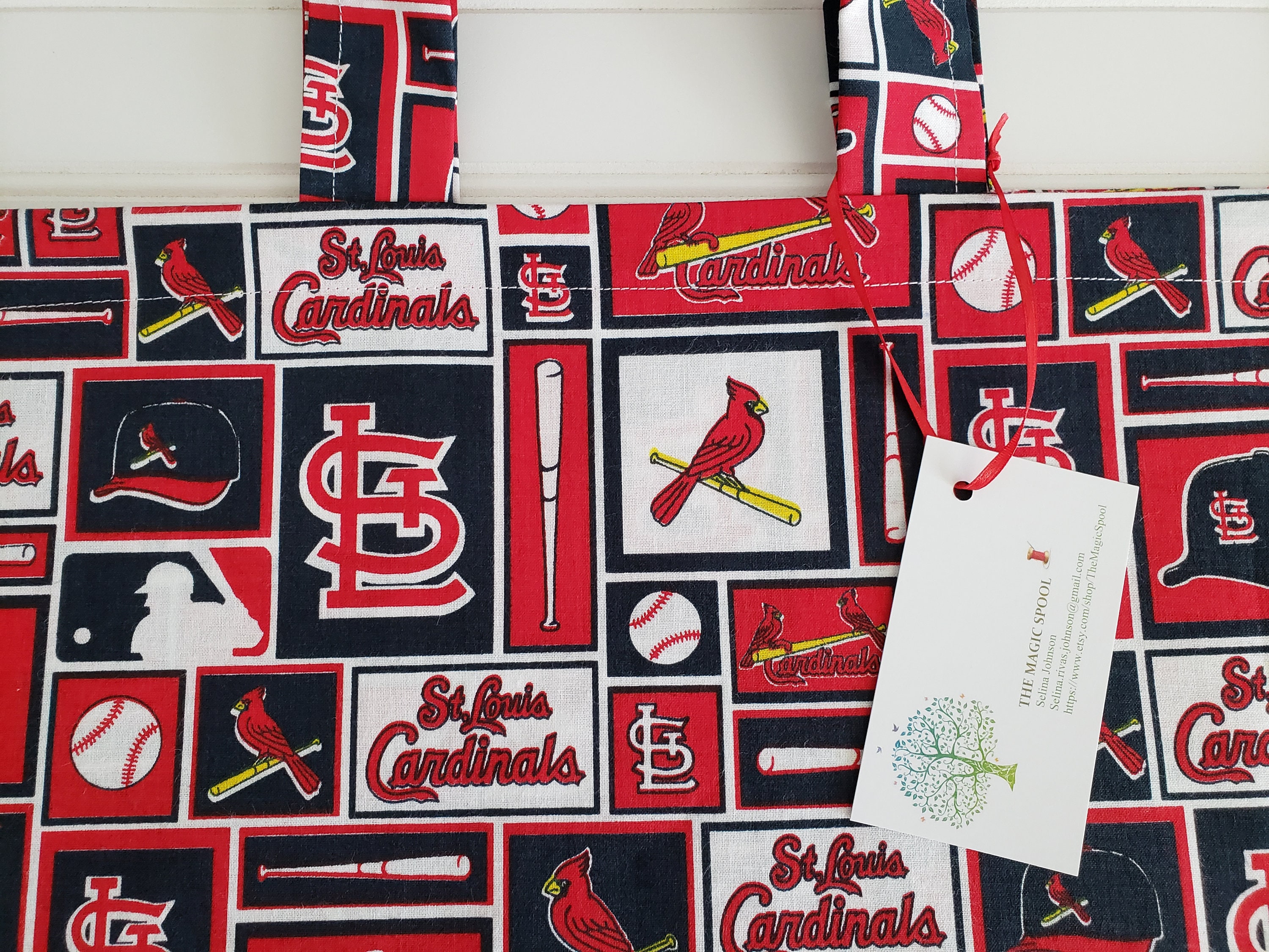 St. Louis Cardinals Baseball Tote Grocery Reusable Beach Gift 
