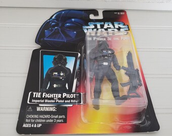 Star Wars Power of the Force TIE Fighter Pilot Action Figure 1995 Kenner Sealed MOC #69584