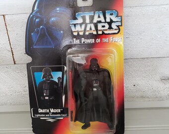 Vintage Star Wars Darth Vader Power of the Force Kenner 1995 Action Figure MOC