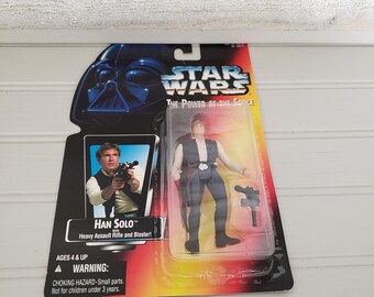 Star Wars Power of the Force Han Solo Action Figure 1995 Kenner Sealed MOC #69577