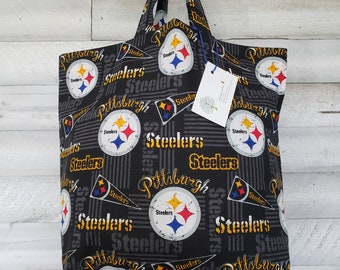 Pittsburgh Steelers Tote Bag: Reusable Fabric Shopping Bag