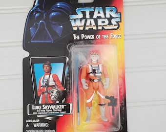 Vintage 1995 Kenner Star Wars Luke Skywalker X-Wing Pilot Action Figure Sealed POTF