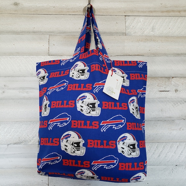 New York Buffalo Bills Reusable Shopping Tote Bag, Buffalo Bills Fan Gifts, Fabric Market Bag, Cloth Gift Bag, Bills Sunglasses Case