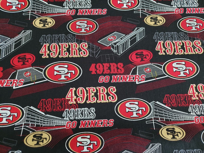San Francisco 49ers Cotton Tote Bag, NFL Football Market Bag - Etsy