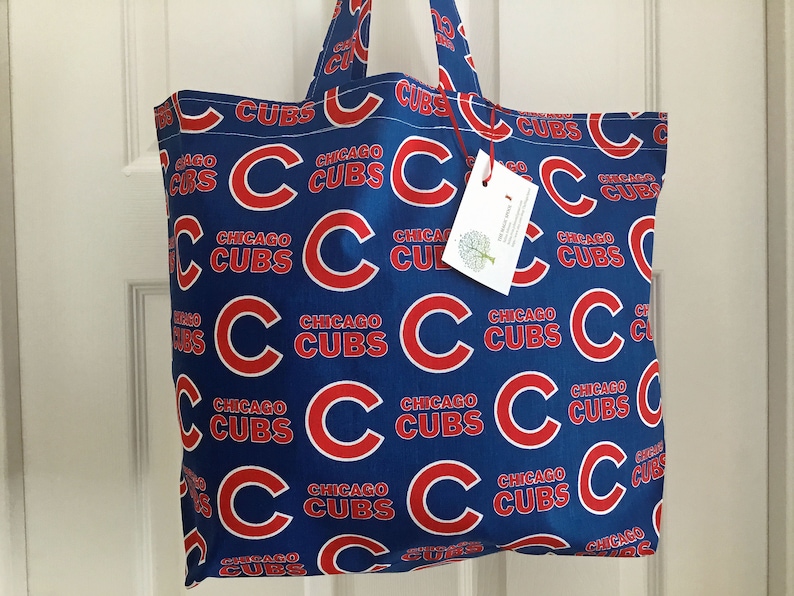 Store Bag Cubs Bag Chicago Cubs Eco Friendly Reusable Cloth Shopping Tote Bag Fabric Market Bag Gift Bag Tote Bag Shopping Tote