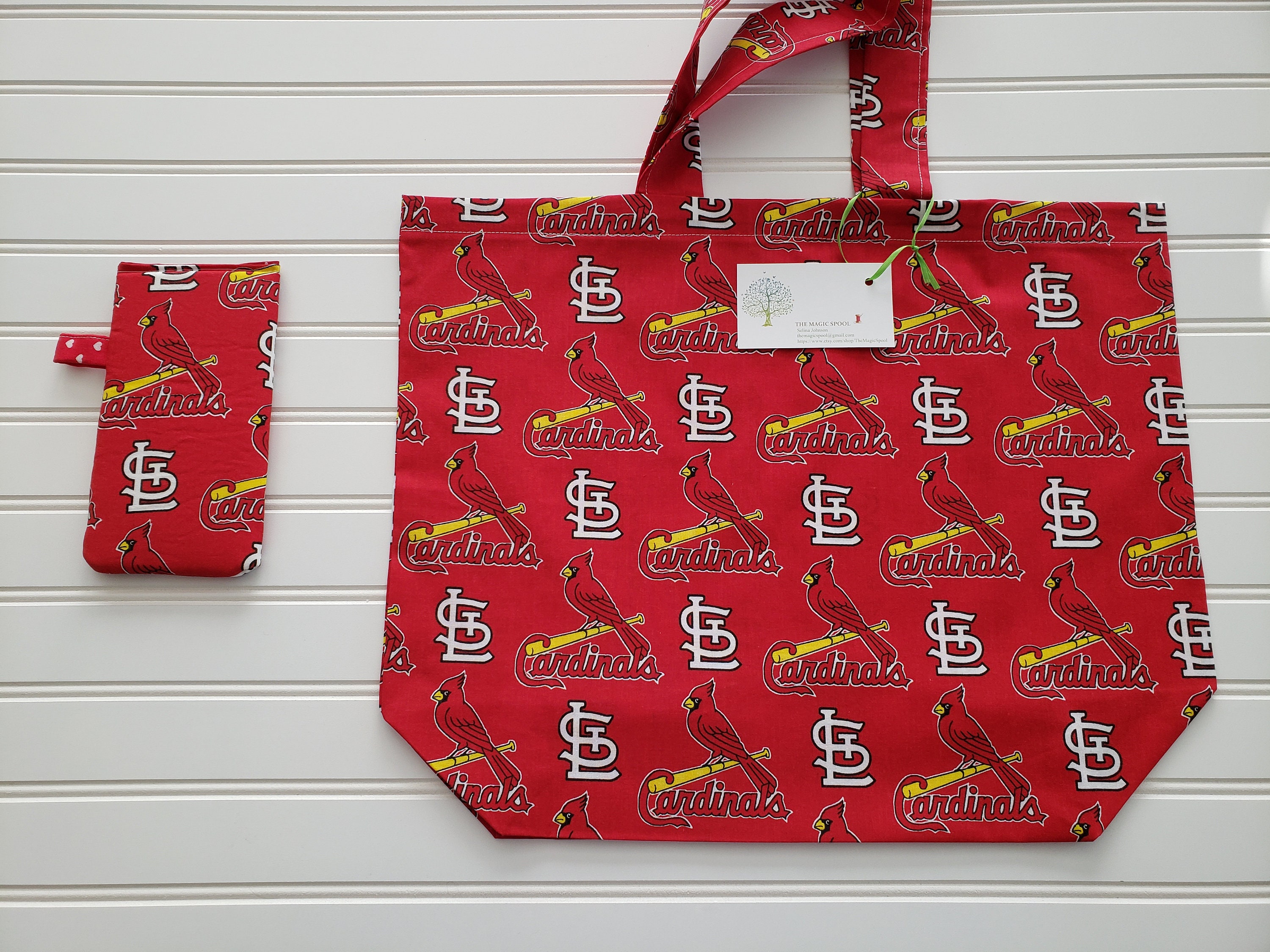 St. Louis Cardinals Baseball Tote Grocery Reusable Beach Gift 