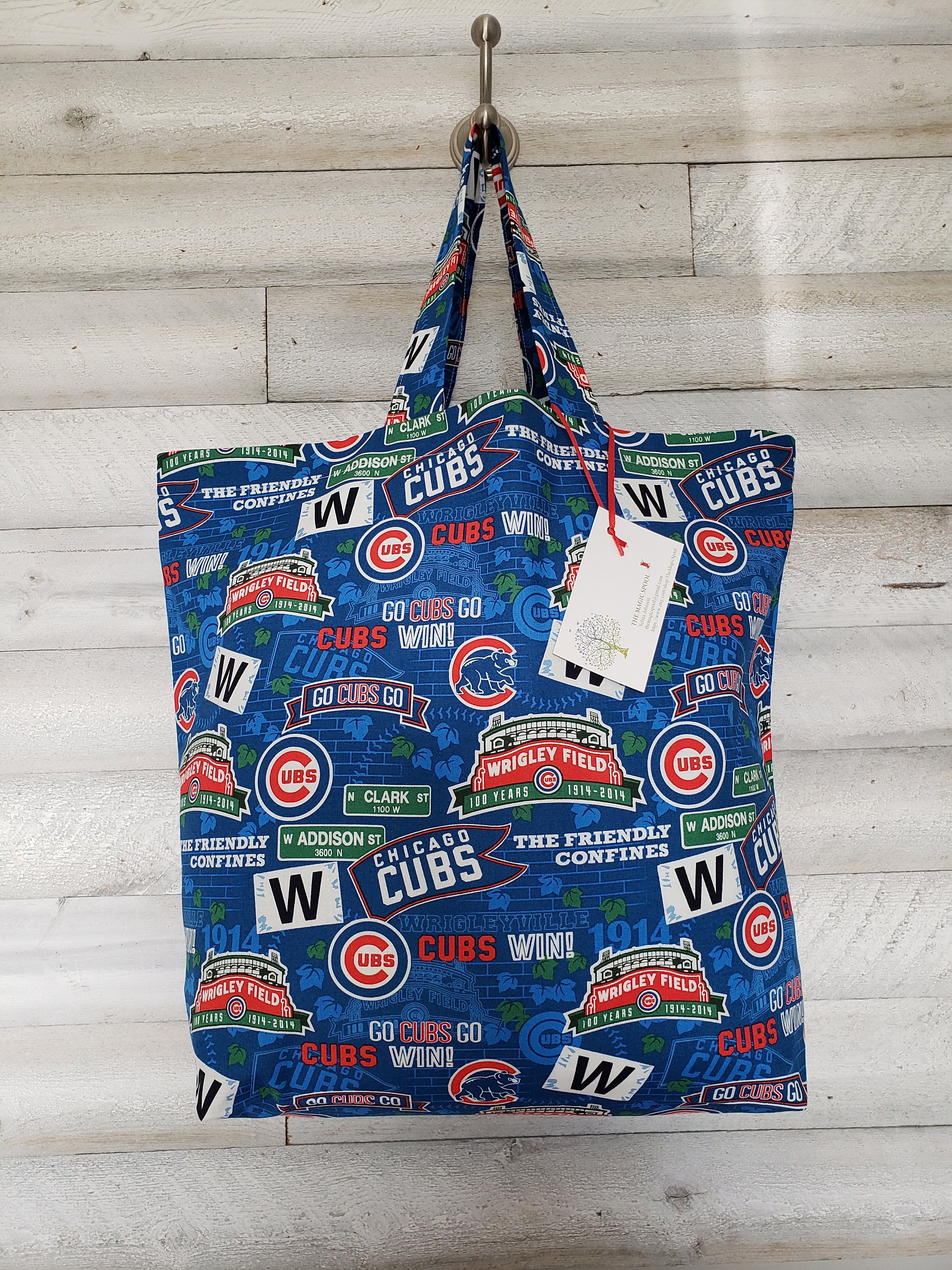 Chicago Cubs Wrigley Field Tote Bag Wedding Welcome Bag 