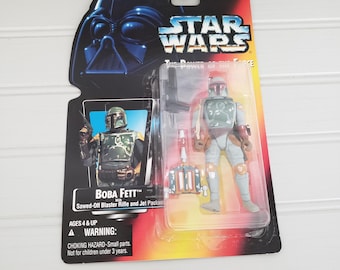 Star Wars Power of the Force Boba Fett Action Figure 1995 Kenner Sealed MOC #69582
