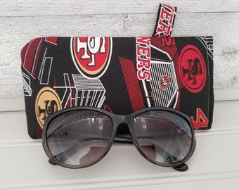 San Francisco 49ers Sunglasses Case: Protective Cotton Eyeglass Pouch