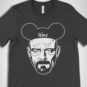 Walter White Heisenberg Walt Shirt, Walt Breaking Disney, Walt White Shirt, Disney Shirts, Disney Heinsenberg, Unisex Premium Graphic Tees