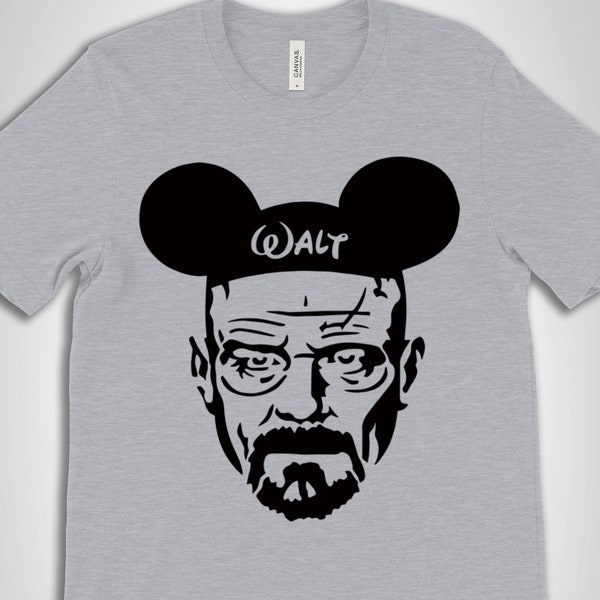 Walt White T-Shirt, Breaking Bad Disney Shirt, Men's Walter White Heisenberg shirt, Unisex Disney shirt, Walt Shirt, custom Disney shirts