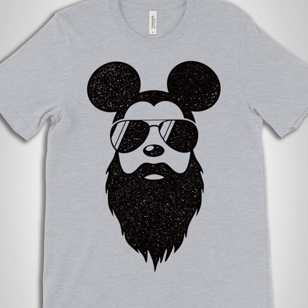 Mickey Beard Shirt, Disney Beard Shirt, Men's Disney Shirt, Disney Dad Shirt, Disney Shirts, Disney Family Shirts, Mickey Ears  Beard Shirt